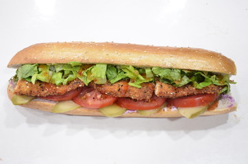 sandwich meat chicken
