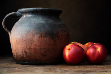 Fresh Nectarines Still Life