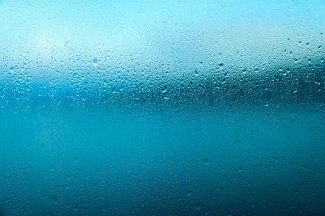 Blue Rain Drops Abstract for Backgrounds