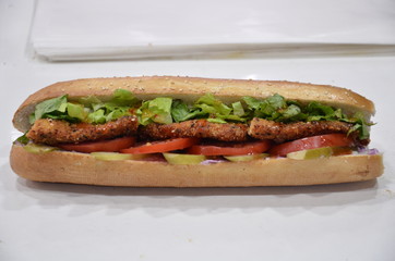 sandwich meat chicken