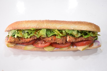 sandwich meat chicken