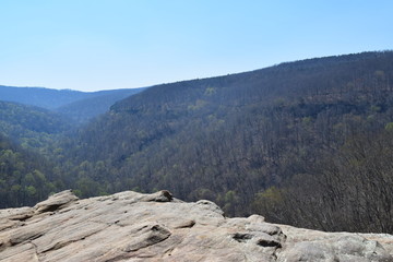 Overlook of mountains