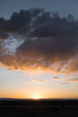 Fototapeta na wymiar Sunset view in Albuquerque, New Mexico. 