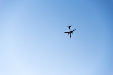 Naklejka na ściany i meble An airplane in the sky. 
