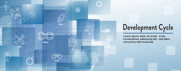 Development Operations & Life Cycle - DevOps Icon