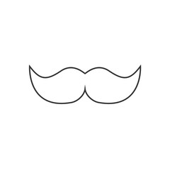 mustache beard icon vector illustration design