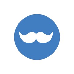 mustache beard icon vector illustration design