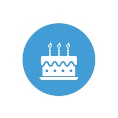 birthday cake icon vector illustration design