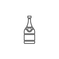 champagne bottle icon vector illustration design