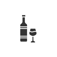 champagne bottle icon vector illustration design