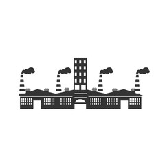 Obraz premium factory icon manufacturing plant vector illustration design