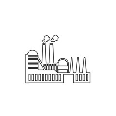 factory icon manufacturing plant vector illustration design