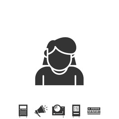 girl icon vector illustration design