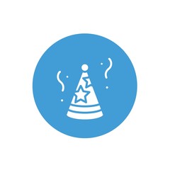 Obraz premium birthday hat icon vector illustration design