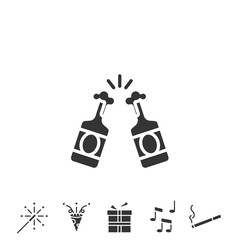 beer toast icon vector illustration design