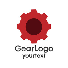 gear hand drawn logo design. funny icon