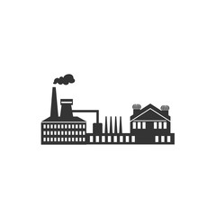 factory icon manufacturing plant vector illustration design