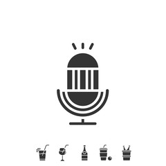 microphone icon vector illustration design