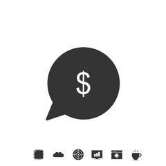 money talk icon vector illustration design