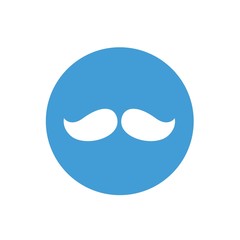 mustache beard icon vector illustration design