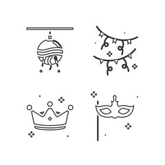 party icon vector illustration design