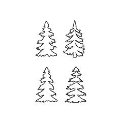 pine tree icon vector illustration design