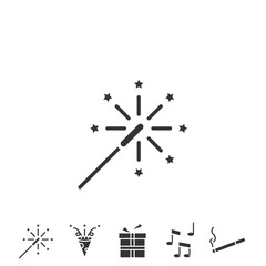 sparkler icon vector illustration design