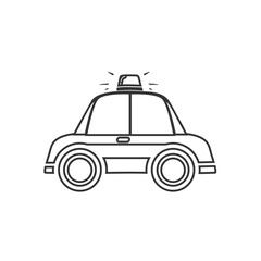 police toy car icon vector illustration design