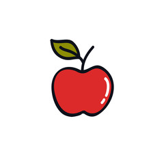 apple doodle icon