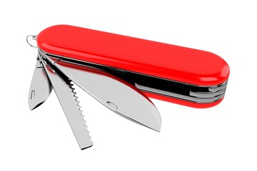 Swiss Army Knife 3D Rendering