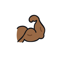 biceps doodle icon
