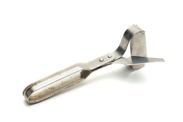 Fish scale scraper on a white background