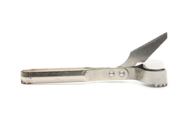 Fish scale scraper on a white background