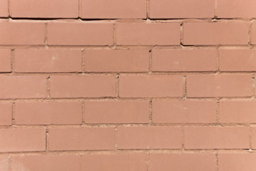 brown brick wall. horizontal orientation. brick background