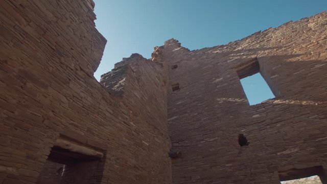 Pueblo Bonito in Chaco Culture National Historical Park, known as Chaco Canyon, a major center of culture for the Ancestral Puebloans.