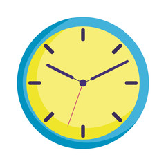 round clock time isolated icon design