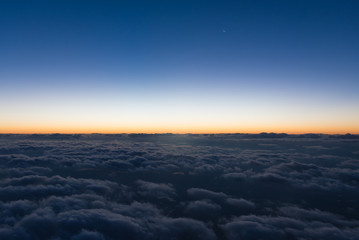 Fototapeta na wymiar Sky cloud top view