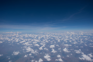 Sky cloud top view