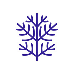sprig of dill icon vector. sprig of dill sign. color symbol illustration