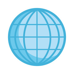 world globe map geografy isolated icon design
