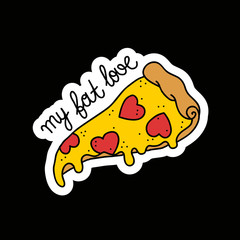 pizza doodle illustration