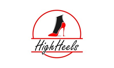 Heel and beauty vector logo