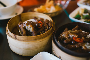 Chinese food on the table