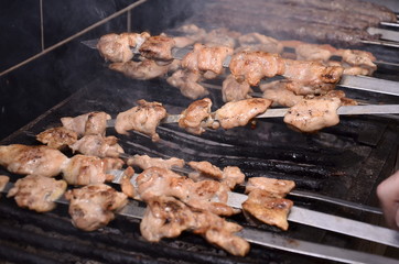 meat,shish kebeb,shish,kebab,fire