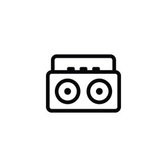 Radio icon illustration isolated vector sign symbol