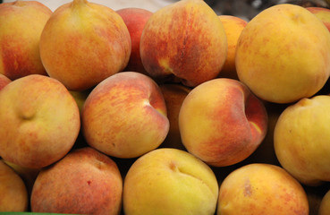 fruta, alimento, fresco,durazno, rojo, durazno, salubre,