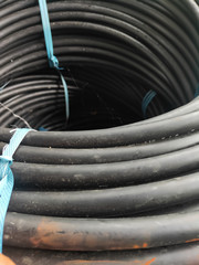 Pile of Black Pipe Pools in the Warehouse