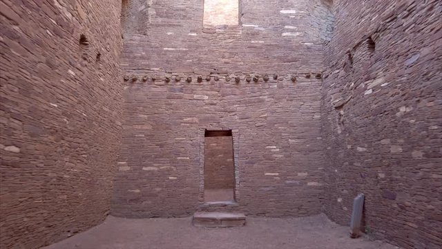 Pueblo Bonito in Chaco Culture National Historical Park, known as Chaco Canyon, a major center of culture for the Ancestral Puebloans.