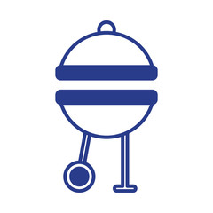 oven grill line style icon