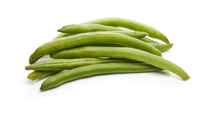 Green Bean Isolated on White Background